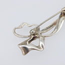 Tiffany & Co. Ribbon Brooch Ag925 Silver Auth 205466M-13
