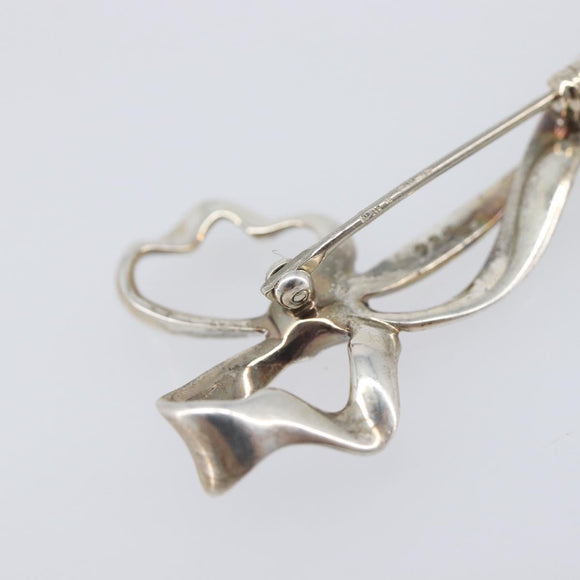 Tiffany & Co. Ribbon Brooch Ag925 Silver Auth 205466M