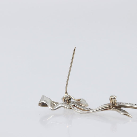 Tiffany & Co. Ribbon Brooch Ag925 Silver Auth 205466M