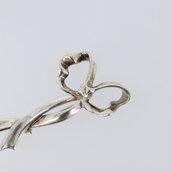 Tiffany & Co. Ribbon Brooch Ag925 Silver Auth 205466M