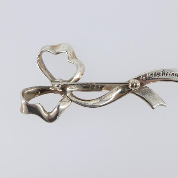 Tiffany & Co. Ribbon Brooch Ag925 Silver Auth 205466M