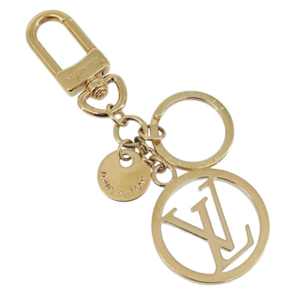 LOUIS VUITTON LV Circle Charm Metal Gold Tone M68000 LV Auth 205468M