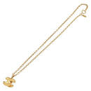 CHANEL Necklace metal Gold CC Auth 205470M-10