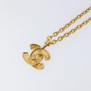 CHANEL Necklace metal Gold CC Auth 205470M-11
