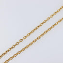 CHANEL Necklace metal Gold CC Auth 205470M-14