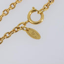 CHANEL Necklace metal Gold CC Auth 205470M-16