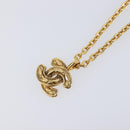 CHANEL Necklace metal Gold CC Auth 205470M-3