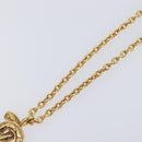 CHANEL Necklace metal Gold CC Auth 205470M-4