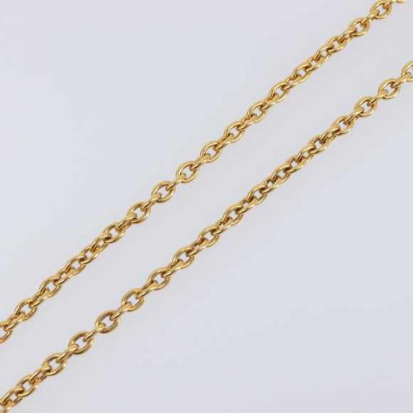 CHANEL Necklace metal Gold CC Auth 205470M