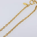CHANEL Necklace metal Gold CC Auth 205470M-7
