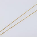 Christian Dior Heart Stone Necklace metal Gold Auth 205471-12