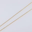 Christian Dior Heart Stone Necklace metal Gold Auth 205471-13