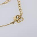 Christian Dior Heart Stone Necklace metal Gold Auth 205471-16