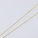 Christian Dior Heart Stone Necklace metal Gold Auth 205471-5