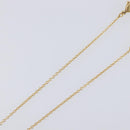 Christian Dior Heart Stone Necklace metal Gold Auth 205471-6