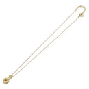 Christian Dior Heart Stone Necklace metal Gold Auth 205471-9