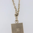 CHANEL Camellia No. 5 Eiffel Tower Key Holder metal Gold CC Auth 205472M-13