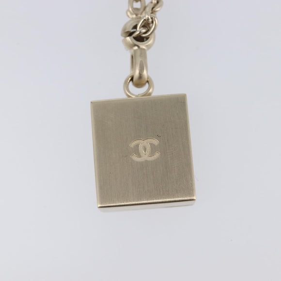 CHANEL Camellia No. 5 Eiffel Tower Key Holder metal Gold CC Auth 205472M