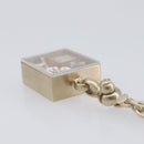 CHANEL Camellia No. 5 Eiffel Tower Key Holder metal Gold CC Auth 205472M-17