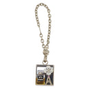 CHANEL Camellia No. 5 Eiffel Tower Key Holder metal Gold CC Auth 205472M-2