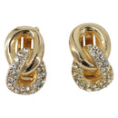 Christian Dior Earring metal Gold Auth 205473M-13