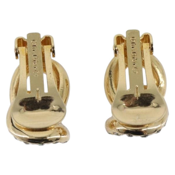 Christian Dior Earring metal Gold Auth 205473M