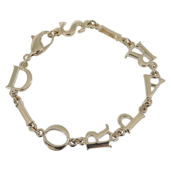 Christian Dior Bracelet metal Gold Auth 205474M
