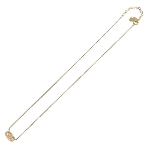 Christian Dior Necklace metal Gold Auth 205475