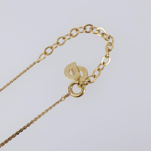 Christian Dior Necklace metal Gold Auth 205475