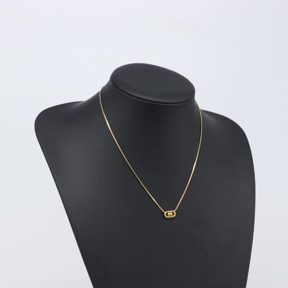 Christian Dior Necklace metal Gold Auth 205475