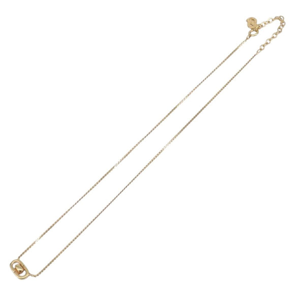 Christian Dior Necklace metal Gold Auth 205475