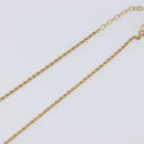 Christian Dior CD Stone Necklace metal Gold Auth 205476-13