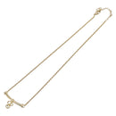 Christian Dior CD Stone Necklace metal Gold Auth 205476-2