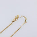 Christian Dior CD Stone Necklace metal Gold Auth 205476-7