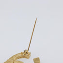 CHANEL Cocostone Brooch metal Gold CC Auth 205477M-11