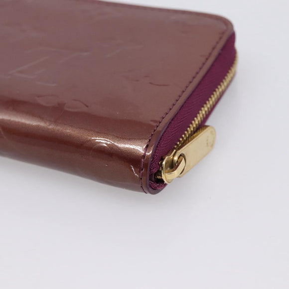 LOUIS VUITTON Monogram Vernis Zippy Coin Purse Viole LV Auth 205478A