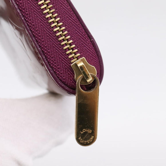 LOUIS VUITTON Monogram Vernis Zippy Coin Purse Viole LV Auth 205478A