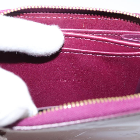 LOUIS VUITTON Monogram Vernis Zippy Coin Purse Viole LV Auth 205478A