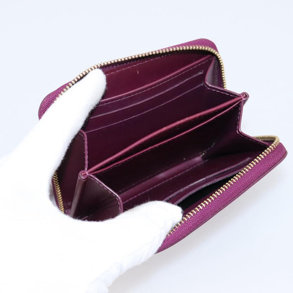 LOUIS VUITTON Monogram Vernis Zippy Coin Purse Viole LV Auth 205478A