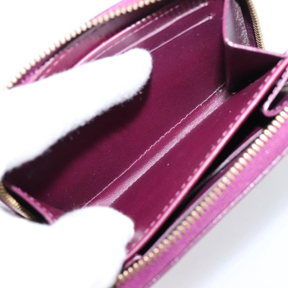 LOUIS VUITTON Monogram Vernis Zippy Coin Purse Viole LV Auth 205478A