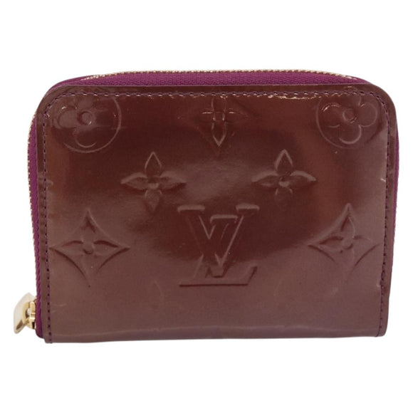 LOUIS VUITTON Monogram Vernis Zippy Coin Purse Viole LV Auth 205478A