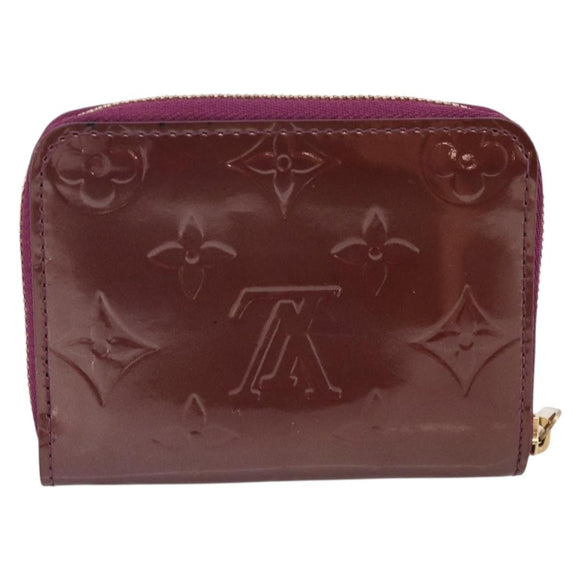 LOUIS VUITTON Monogram Vernis Zippy Coin Purse Viole LV Auth 205478A