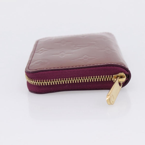 LOUIS VUITTON Monogram Vernis Zippy Coin Purse Viole LV Auth 205478A
