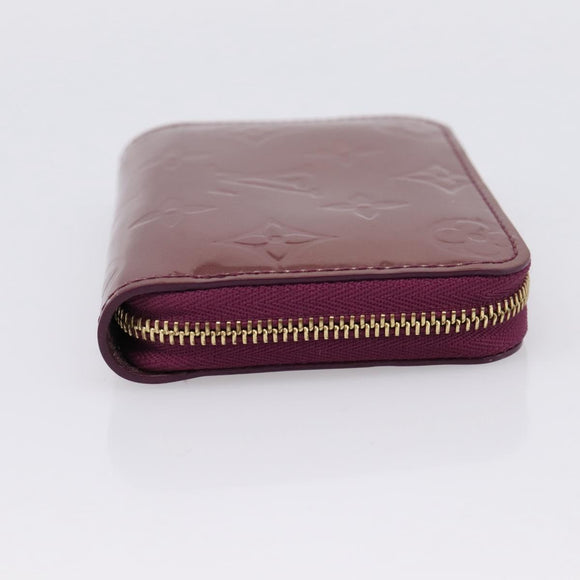 LOUIS VUITTON Monogram Vernis Zippy Coin Purse Viole LV Auth 205478A