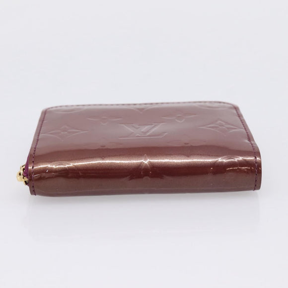 LOUIS VUITTON Monogram Vernis Zippy Coin Purse Viole LV Auth 205478A