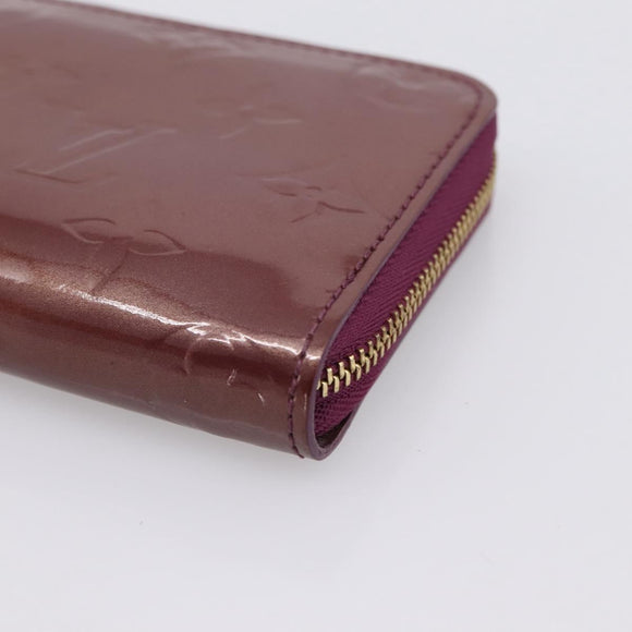 LOUIS VUITTON Monogram Vernis Zippy Coin Purse Viole LV Auth 205478A