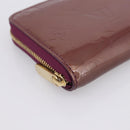 LOUIS VUITTON Monogram Vernis Zippy Coin Purse Viole LV Auth 205478A-14