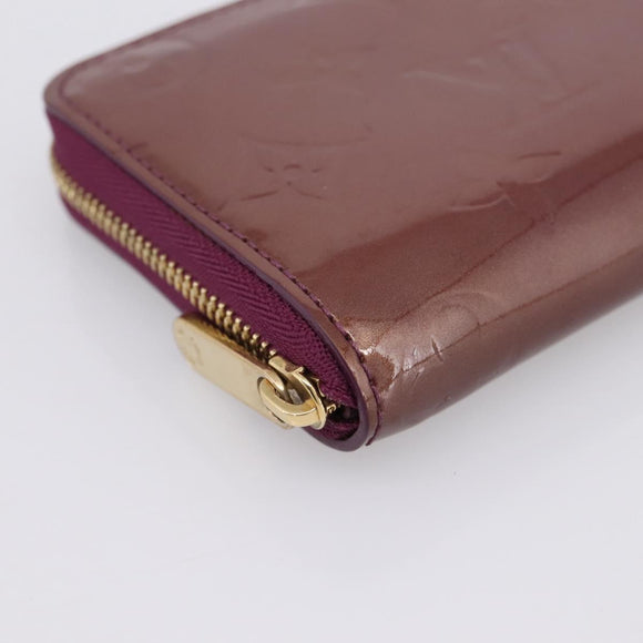 LOUIS VUITTON Monogram Vernis Zippy Coin Purse Viole LV Auth 205478A