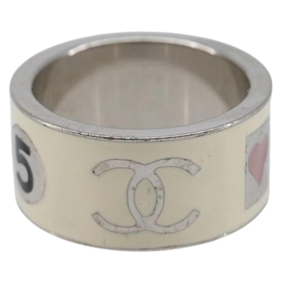 CHANEL Las Vegas Exclusive Playing Cards Casino Ring metal Silver Auth 205481M