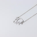 Christian Dior Necklace metal Silver Auth 205482M-10